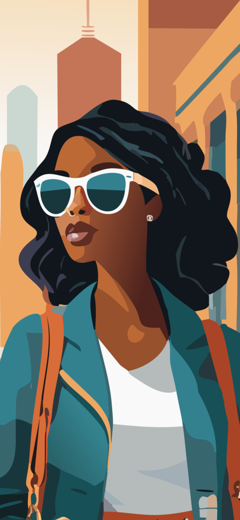 Woman iPhone 13 wallpaper